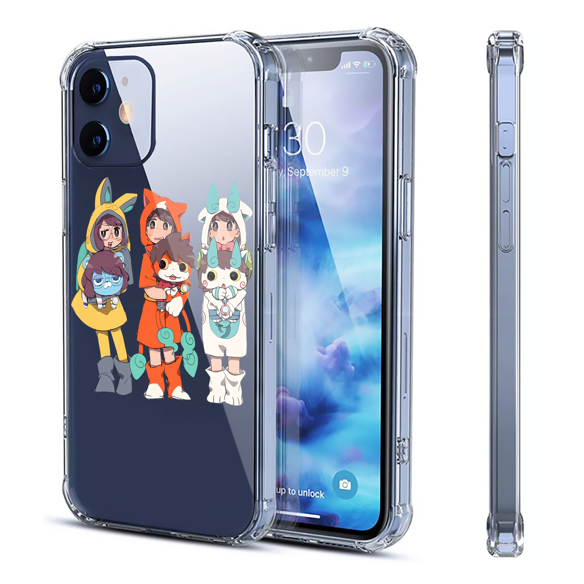 （画像用） 妖怪ウォッチ Yo-kai Watch 【iPhone 12シリーズ対応】透明スマホケース（クリアソフトケース）